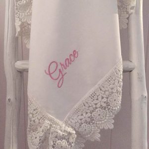 Classic White Lace Swaddle Wrap